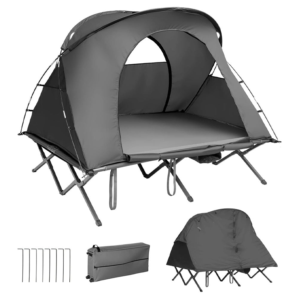 2-Person Outdoor Camping Tent with External Rain Cover – Waterproof & Windproof