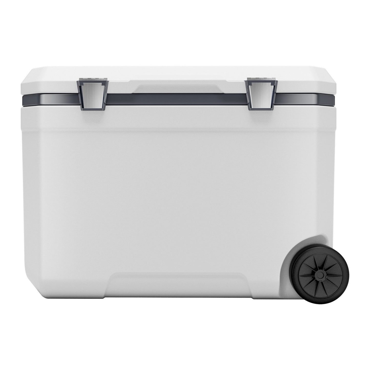 Portable Cooler 45 QT Insulated Wheeled Cooler 64 Can Capacity With Cup Holder