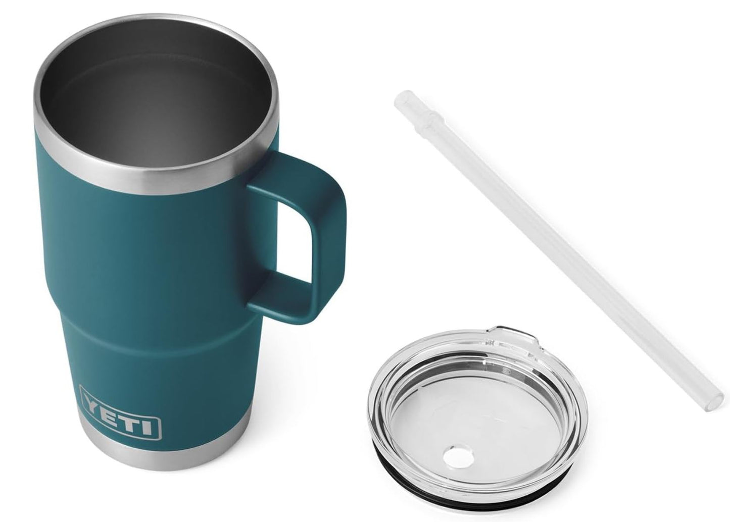 YETI Rambler Tumbler – Vacuum-Insulated Travel Mug with Handle & Straw