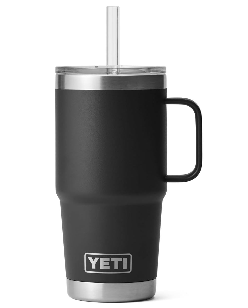 YETI Rambler Tumbler – Vacuum-Insulated Travel Mug with Handle & Straw