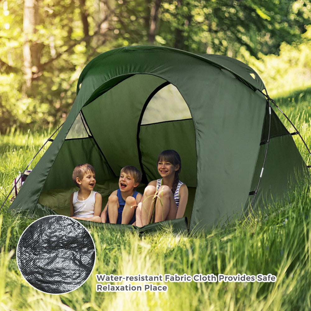 2-Person Outdoor Camping Tent with External Rain Cover – Waterproof & Windproof
