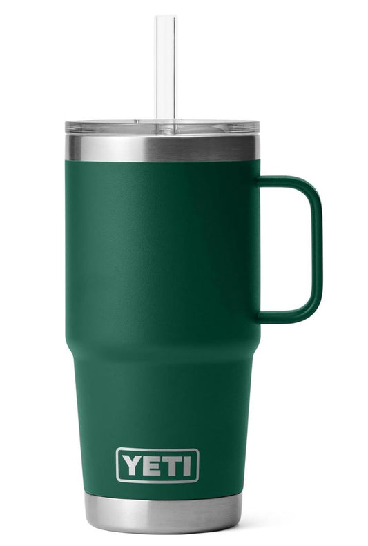 YETI Rambler Tumbler – Vacuum-Insulated Travel Mug with Handle & Straw