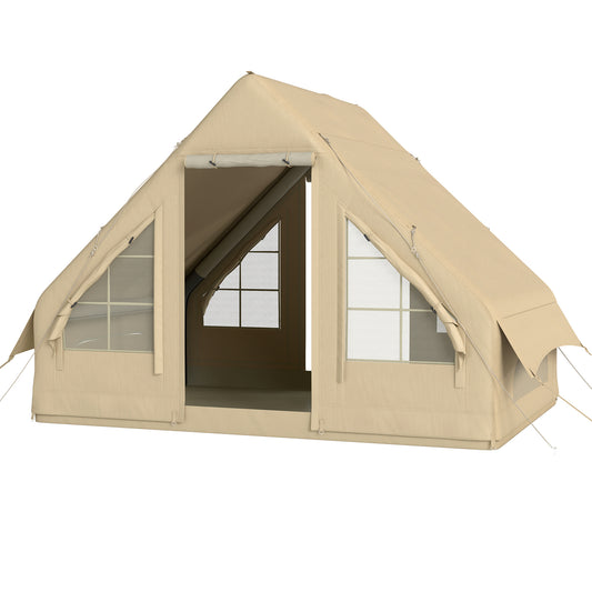 Inflatable 4 Season Camping Tent – Waterproof & Windproof with Hand Pump